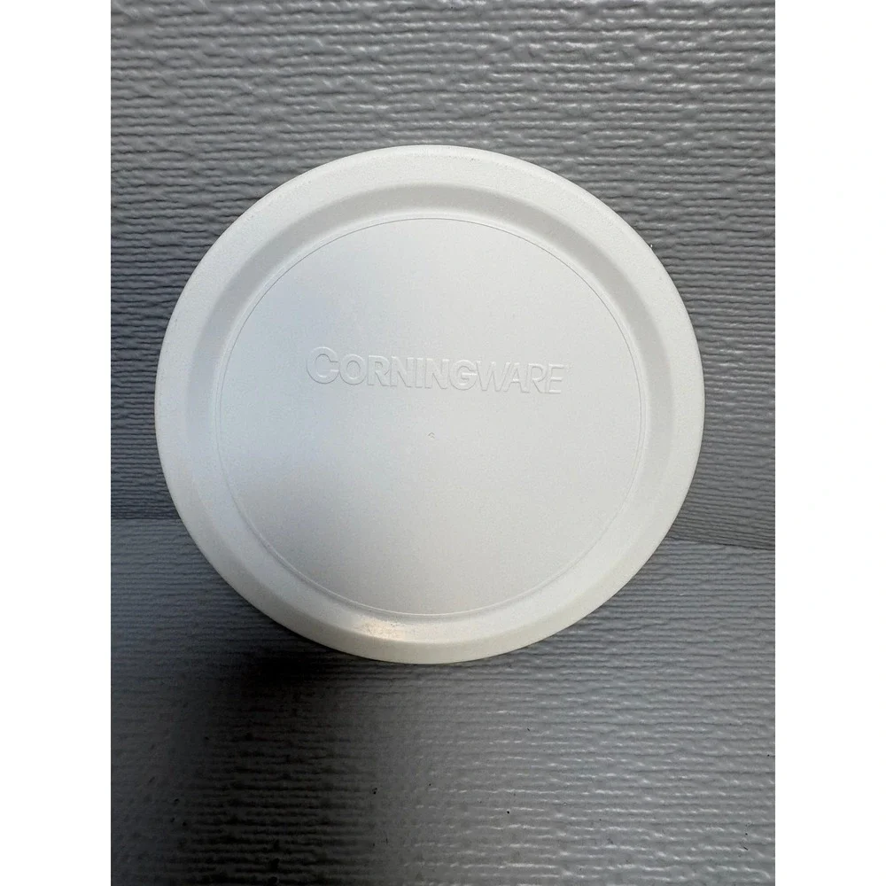 CorningWare White Plastic Storage Lid V-16-PC F-16-PC Round Replacement Cover